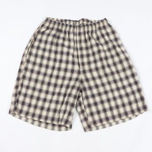 90s Mens Small Streetwear Plaid Cotton Shorts